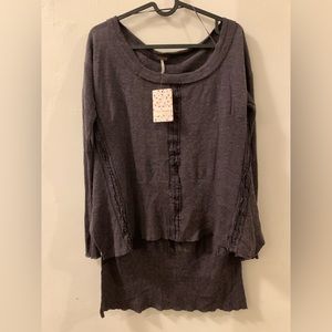 NWT Free‎ People combo material sweater size XS